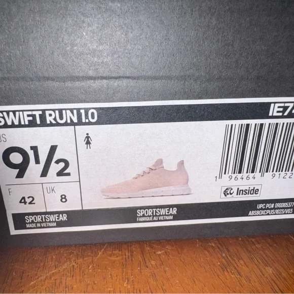 Adidas Women's Light Pink Sneakers - Picture 5 of 6